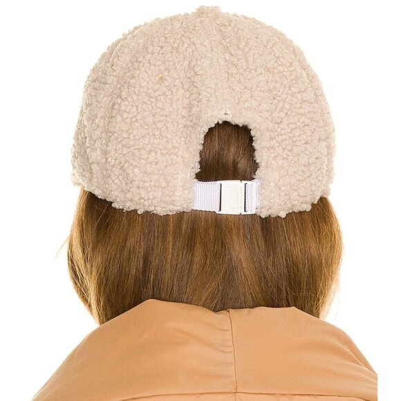 NWT Rag & Bone Addison Sherpa Baseball Cap Rag & Bone in Antique White - Picture 2 of 8